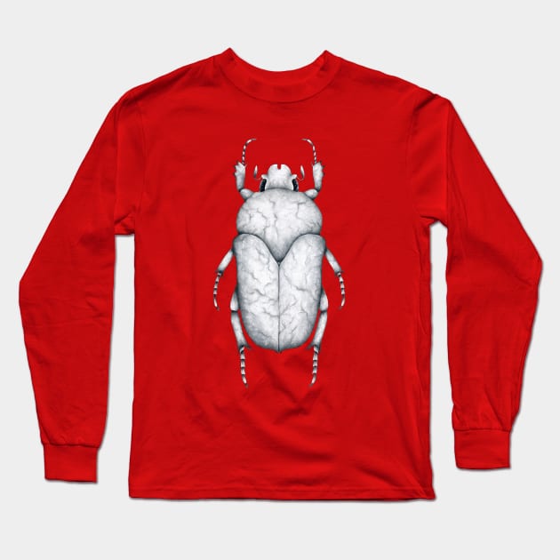 Marble Beetle Long Sleeve T-Shirt by illucalliart